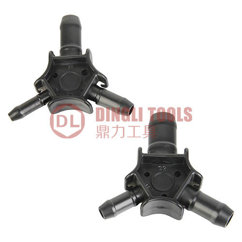 DL-1232-13 Ferramenta de 3 tipos para chanfro de tubo redondo, ferramenta de rebarbação de tubo de metal preto